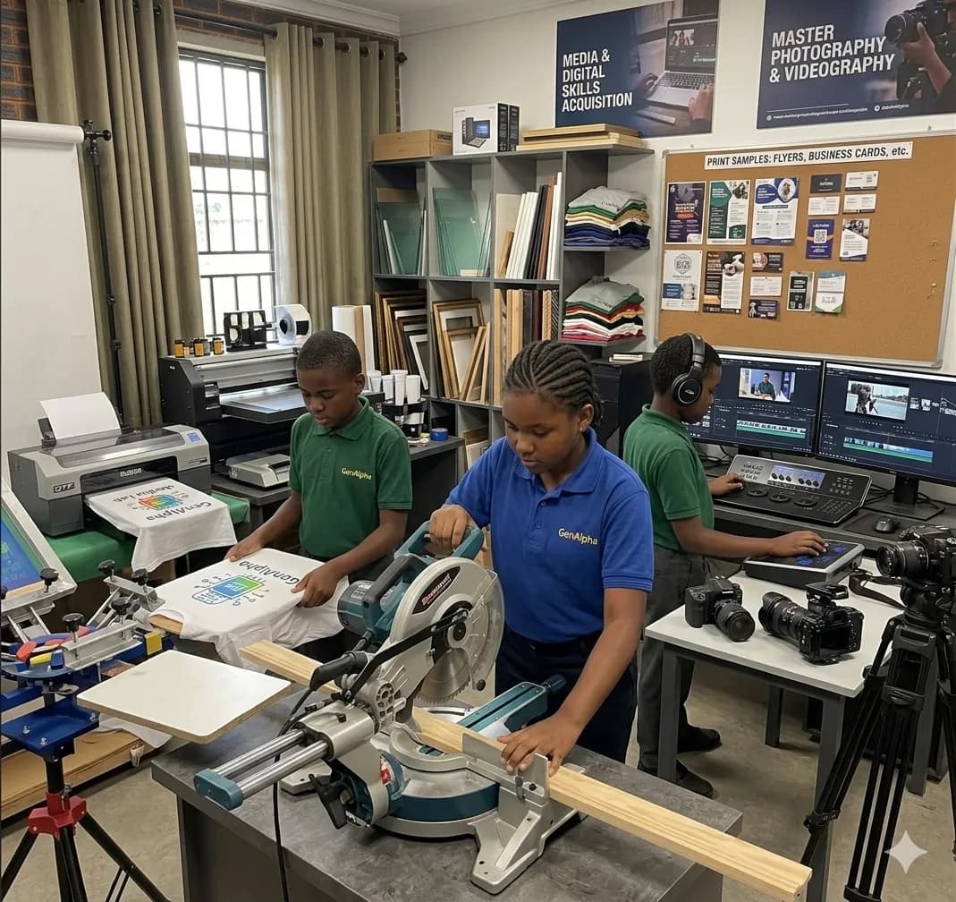 Photography and media production setup